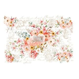 Re Design by Prima Transfer Sticker Rose Celebration 44x30" Pink Florals